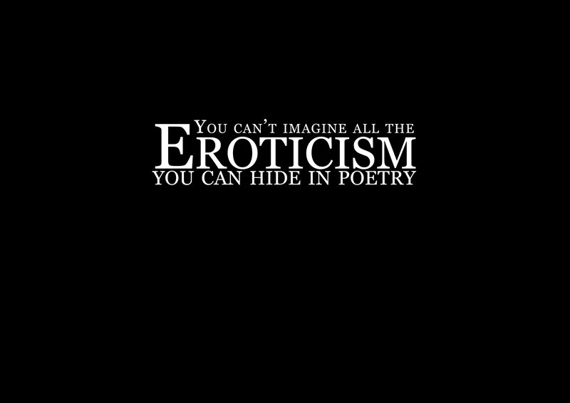 text on black background