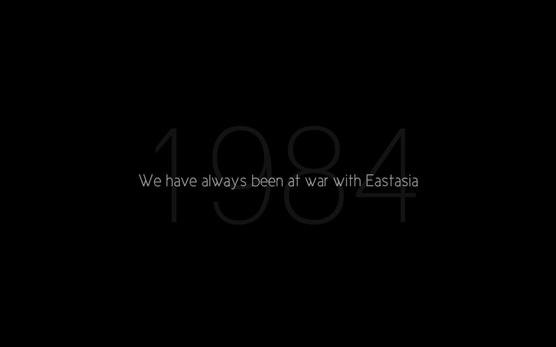 Text on black background