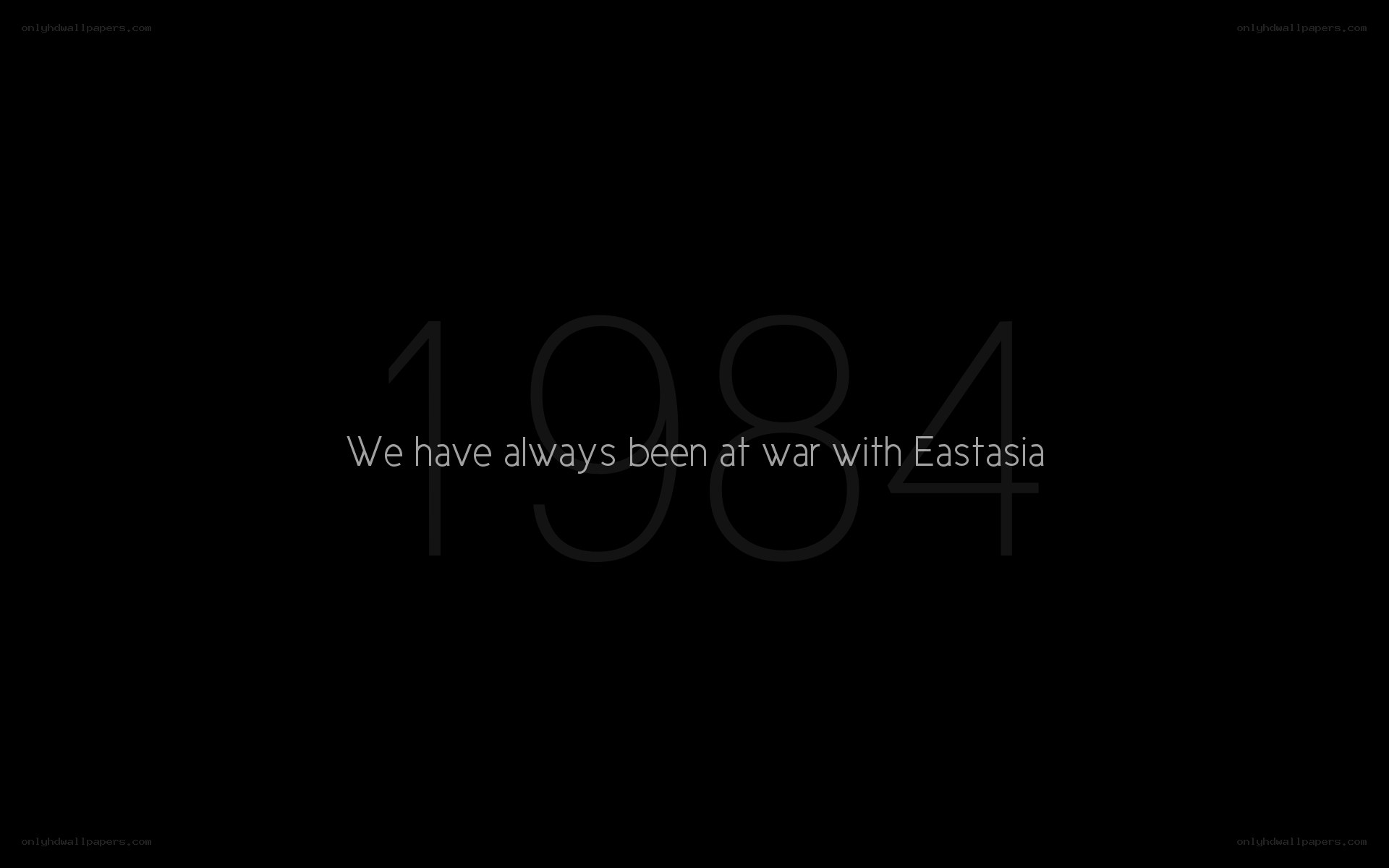 Text on black background