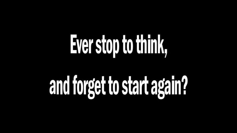 text on black background