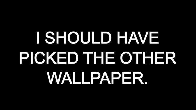 text on black background