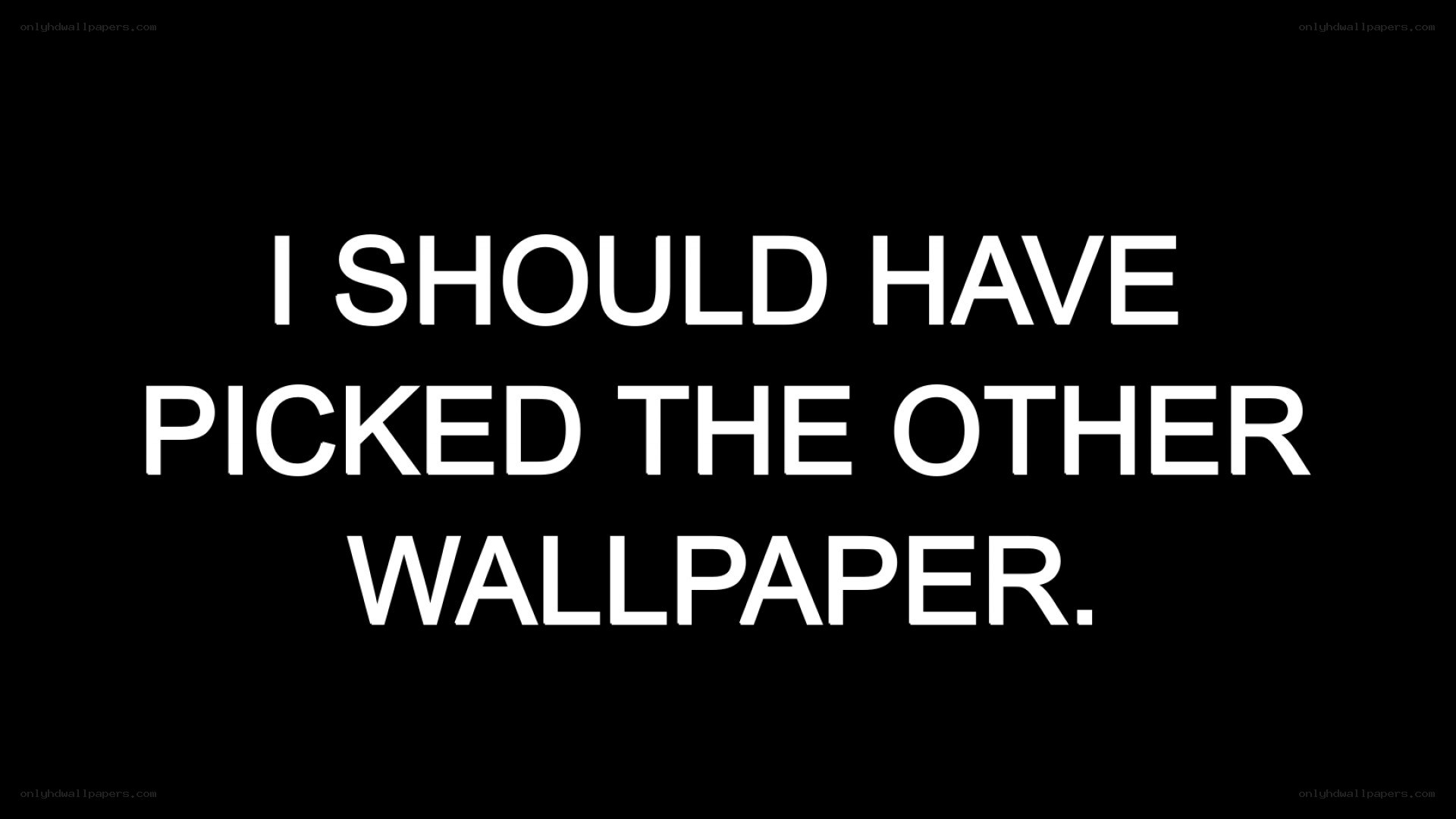 text on black background