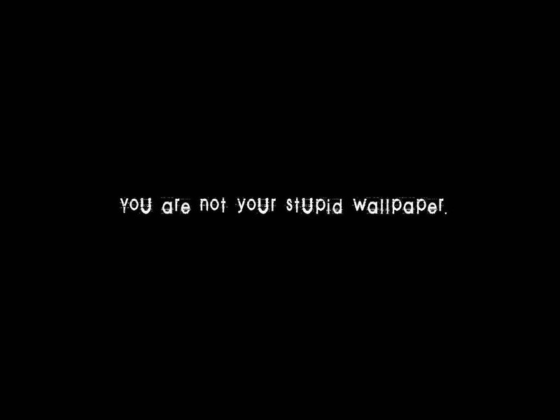 text on black background