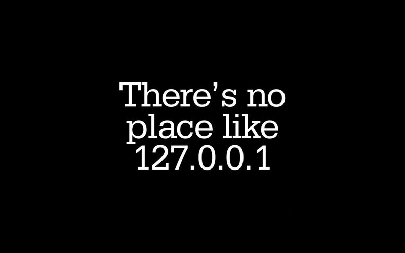 text on black background