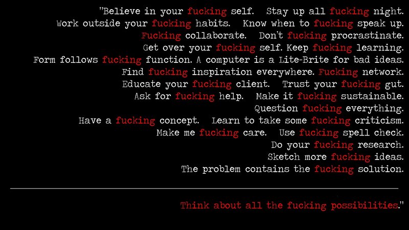 Text on Black Background — Assertive, Minimalist, White, Red