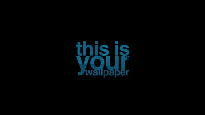 Text on Black Background — Blue