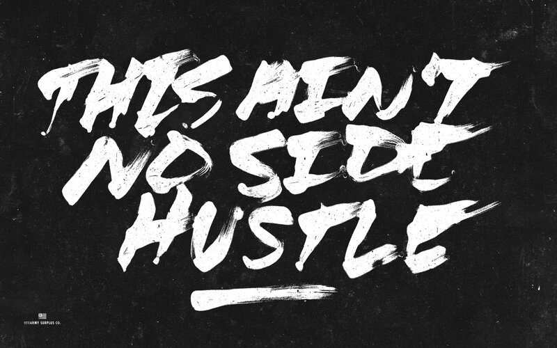 Text on Black Background — Bold, Illustration