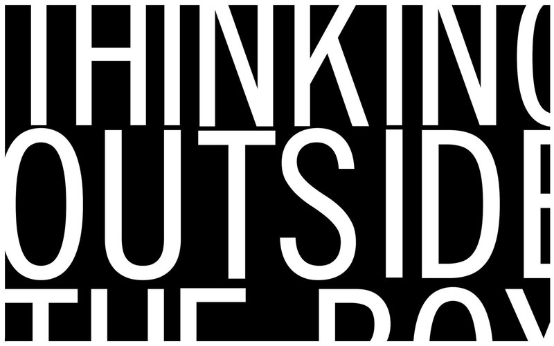 Text on Black Background — Bold, Minimalist, White Text