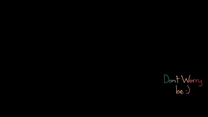 Text on Black Background — Calm, Digital Art