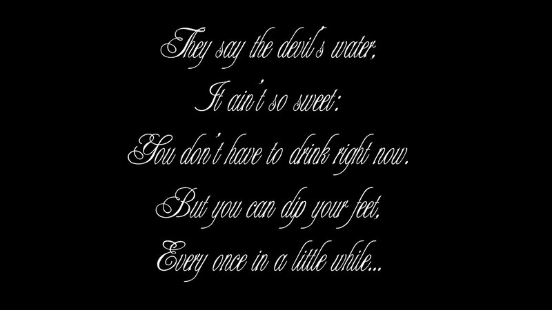 Text on Black Background — Calm, Minimalist