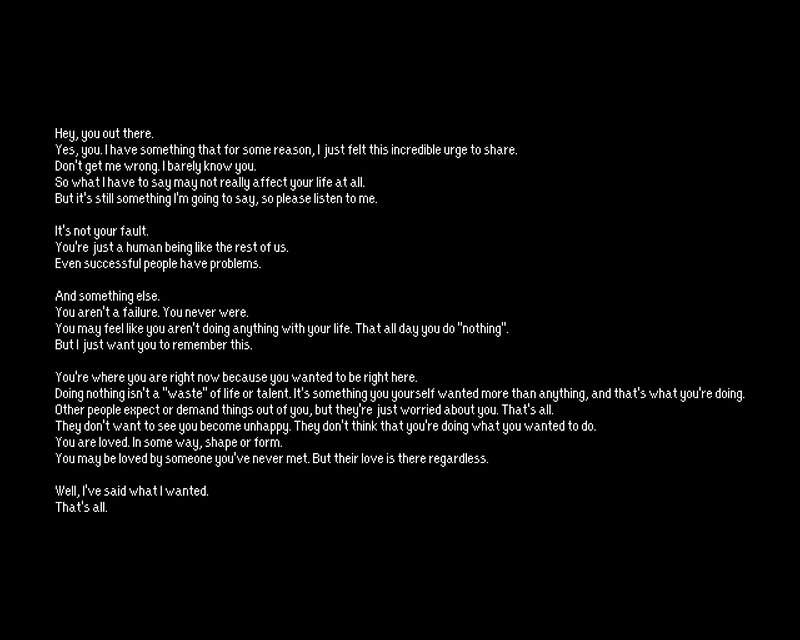 Text on Black Background — Calm, Pixel Art