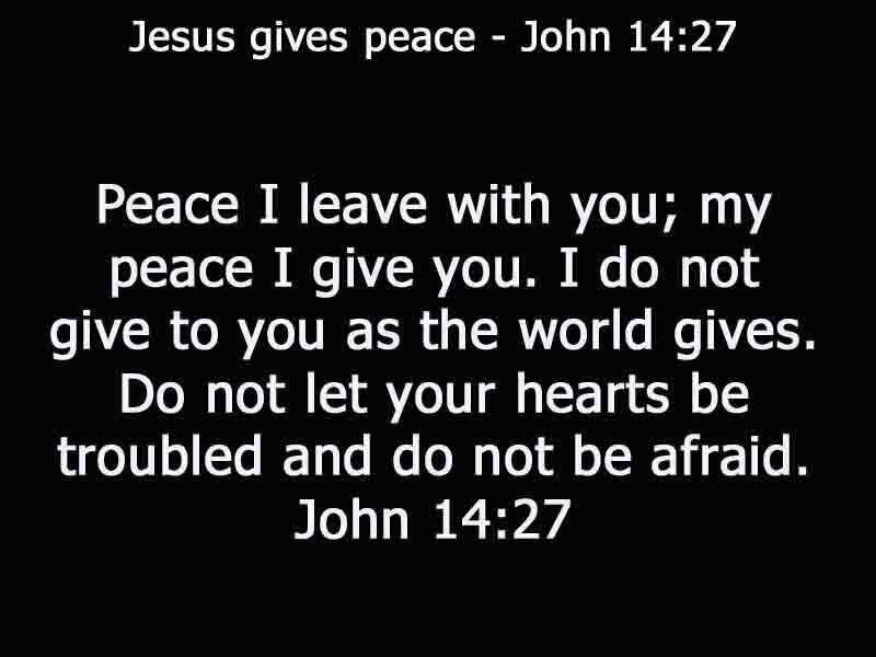 Text on Black Background — Calm