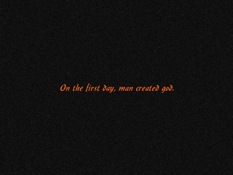 Text on Black Background — Dark, Minimalist, Orange