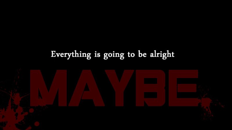 Text on Black Background — Dark, Minimalist, Splatters