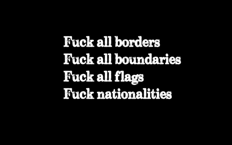 Text on Black Background — Defiant, Minimalist