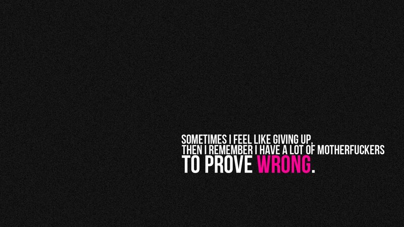 Text on Black Background — Determined