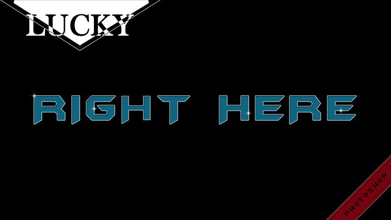 Text on Black Background — Dramatic, Digital Art, Lucky Logo