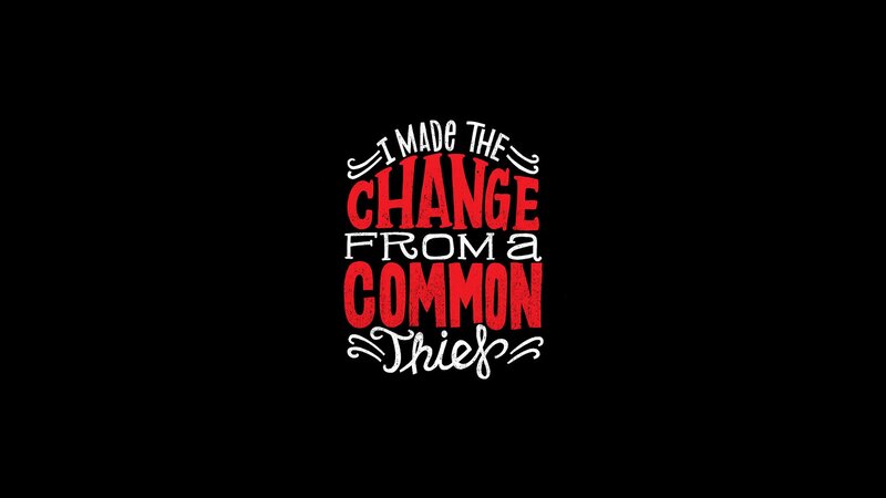 Text on Black Background — Dramatic, Illustration, Red