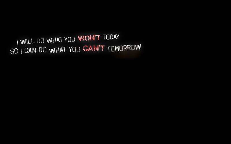 Text on Black Background — Dramatic, Red