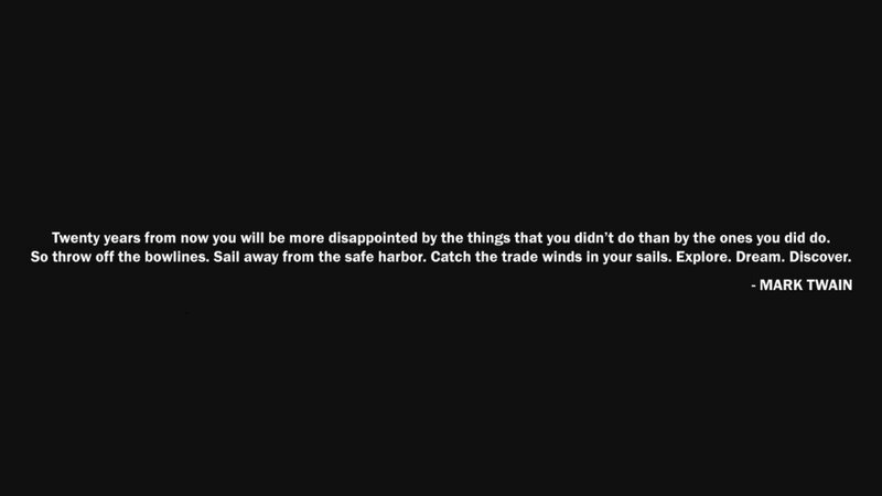 Text on Black Background — Inspirational, Minimalist, Quote