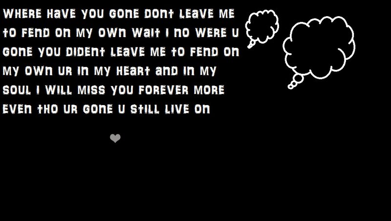 Text on Black Background — Melancholic, Digital Art, Thought Bubbles