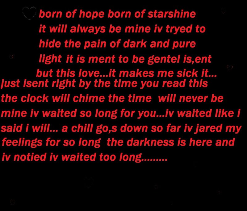 Text on Black Background — Melancholic, Digital Art