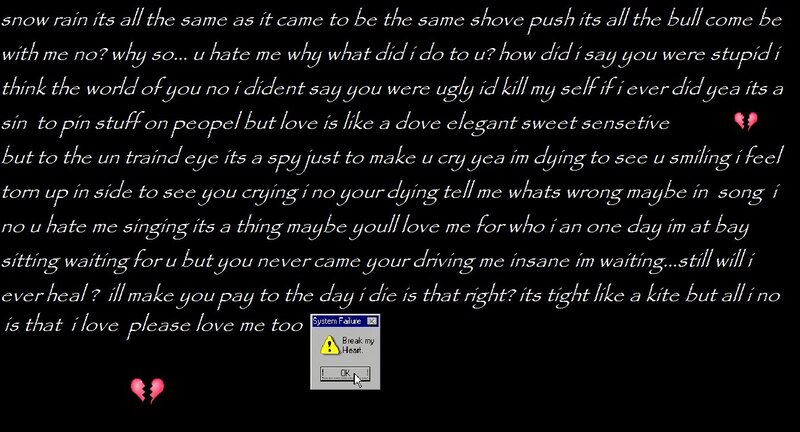 Text on Black Background — Melancholic