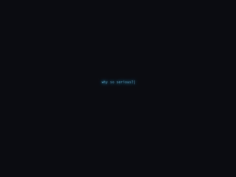 Text on Black Background — Minimalist, Digital Art