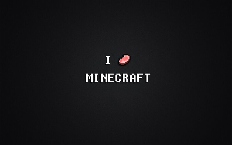 Text on Black Background — Minimalist, Pixel Art, White, Red