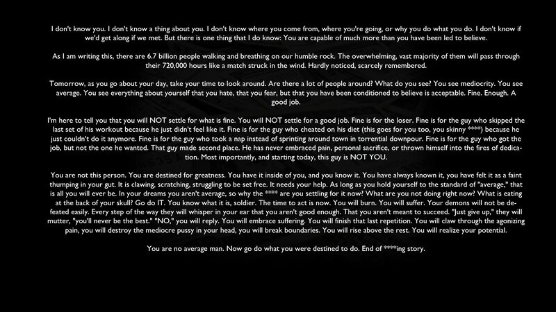 Text on Black Background — Motivational, Digital Art, Black Background