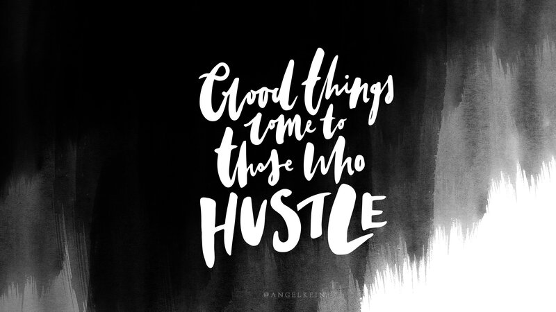 Text on Black Background — Motivational, Digital Art