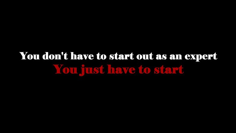 Text on Black Background — Motivational, Minimalist