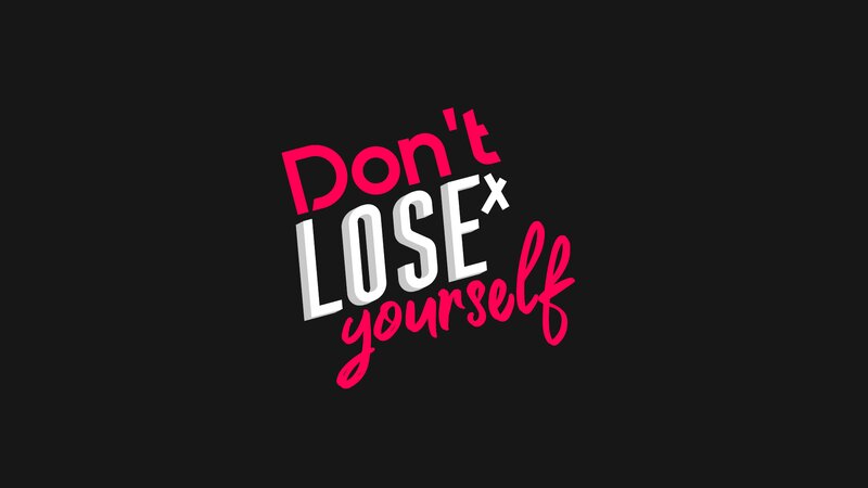 Text on Black Background — Motivational, Vector Art