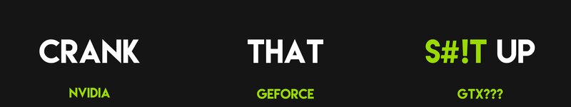Text on Black Background — Neutral, Minimalist, Nvidia