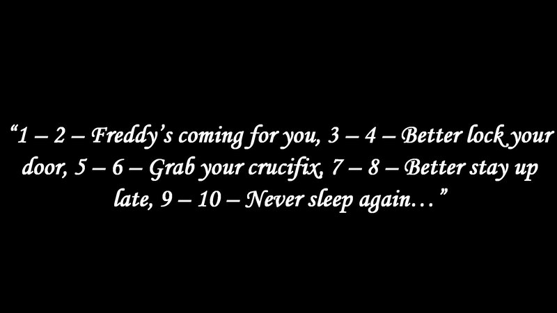 Text on Black Background — Ominous, Minimalist