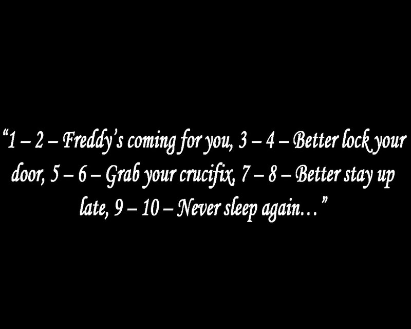 Text on Black Background — Ominous