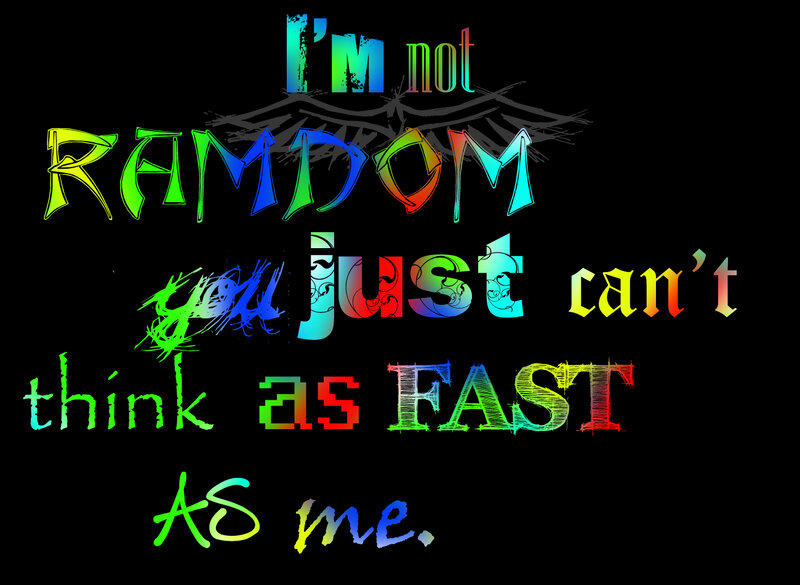 Text on Black Background — Playful, Digital Art