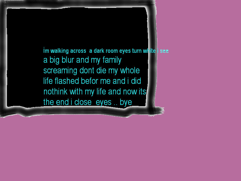 Text on Black Background — Purple