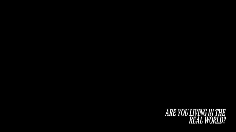 Text on Black Background — Questioning, Minimalist