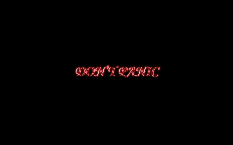 Text on Black Background — Red Text