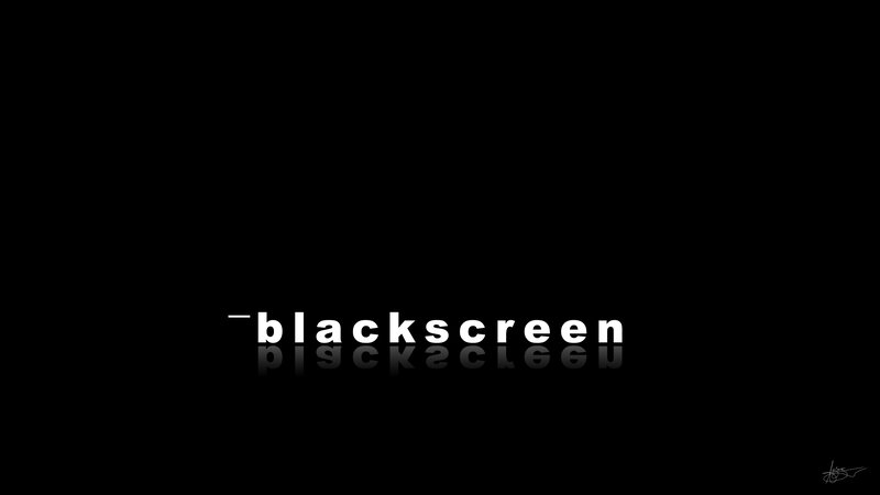 Text on Black Background — Reflection