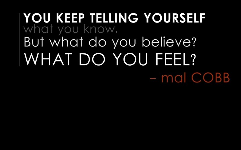 Text on Black Background — Reflective, Minimalist