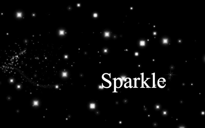 Text on Black Background — Serene