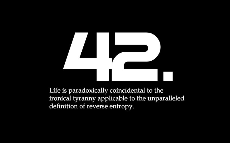 Text on Black Background — Serious, Contemplative