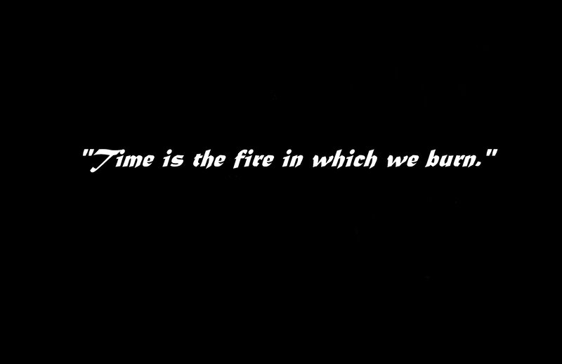 Text on Black Background — Serious, Minimalist, Quote