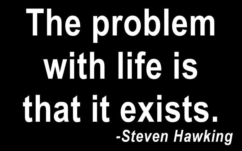 Text on Black Background — Serious, Minimalist, Quote, White