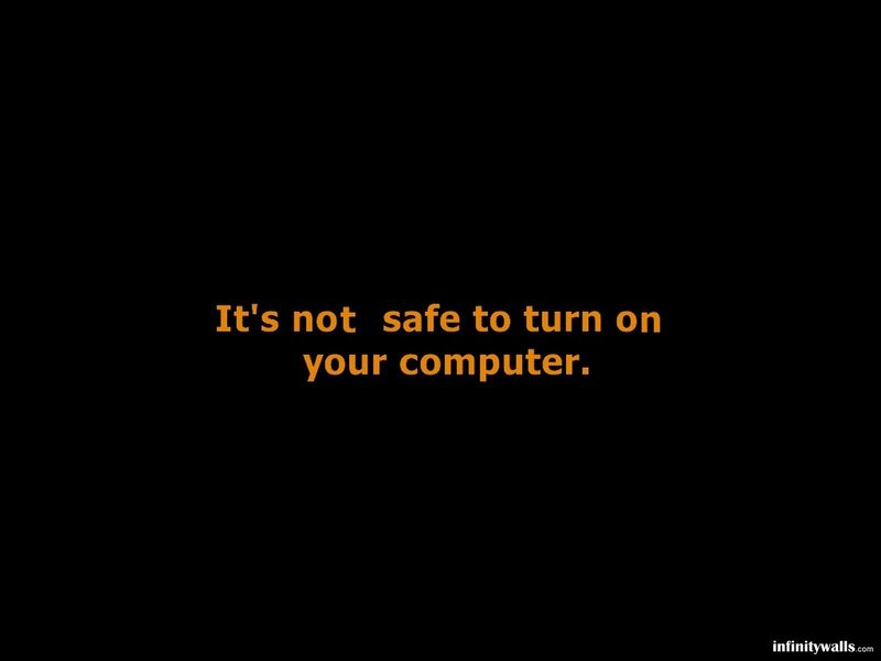 Text on Black Background — Serious