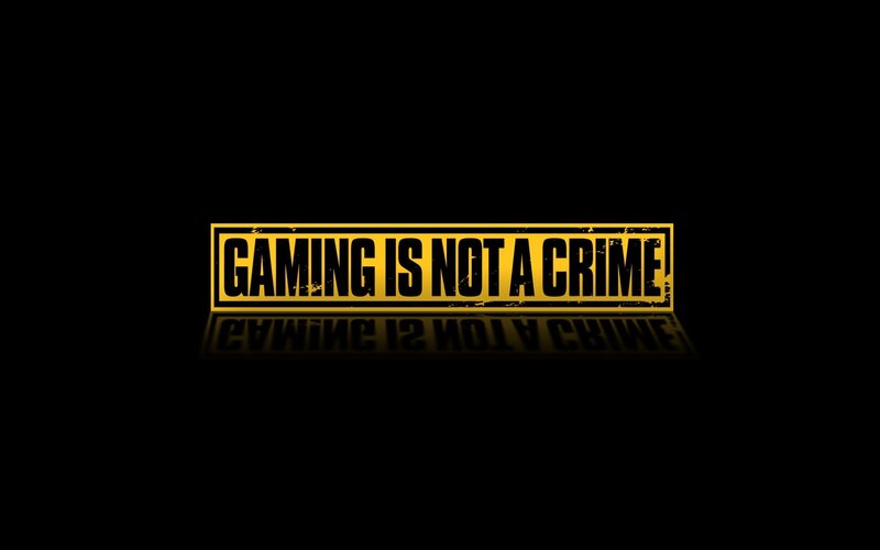 Text on Black Background — Serious, Yellow