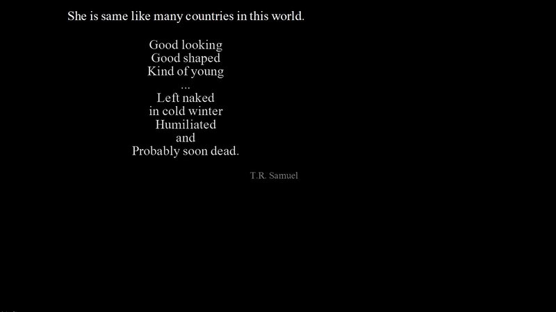 Text on Black Background — Somber, Minimalist, Poem