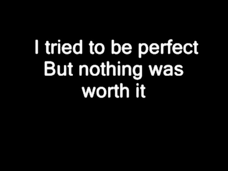 Text on Black Background — Somber